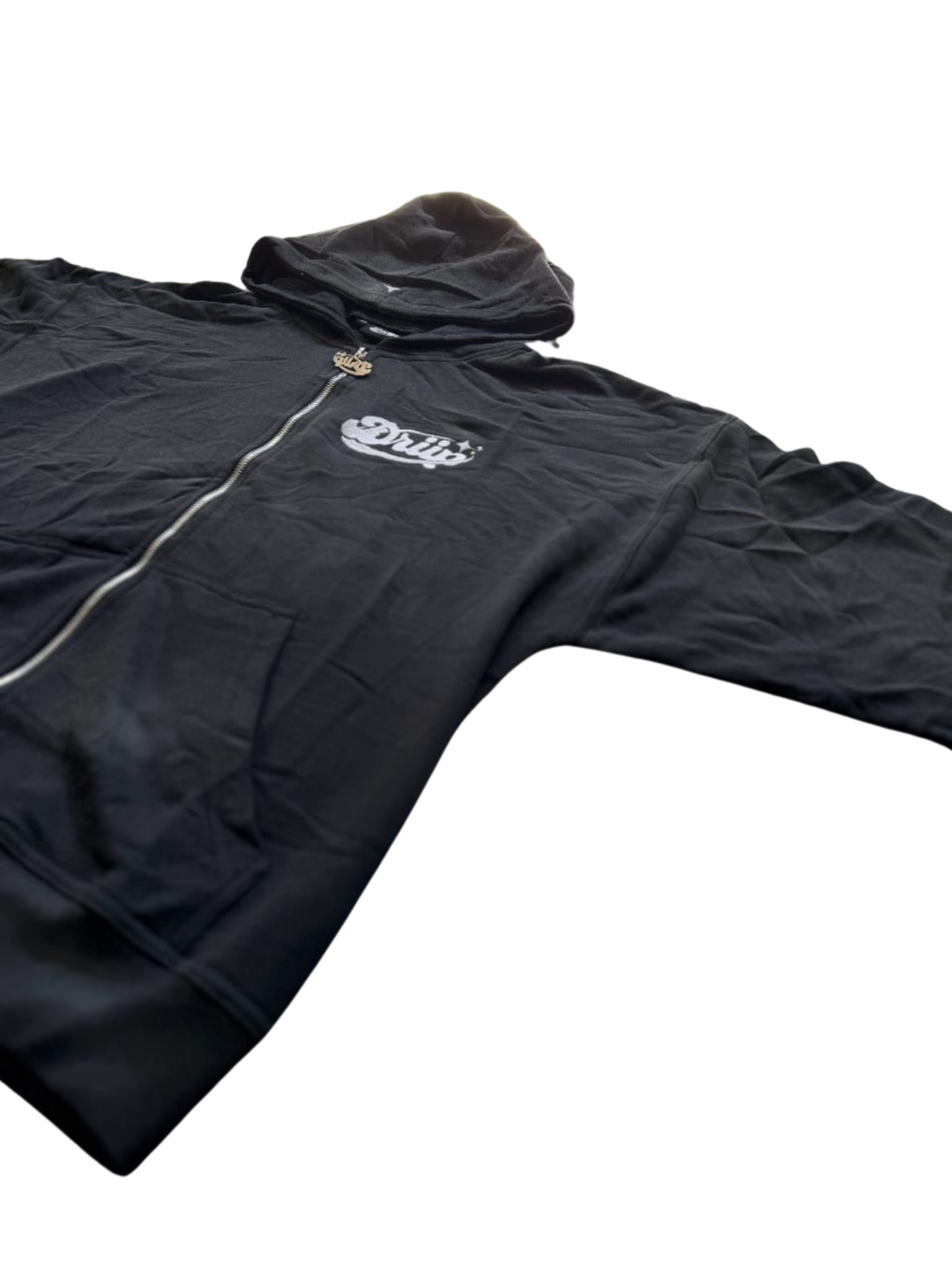 Black zip-up