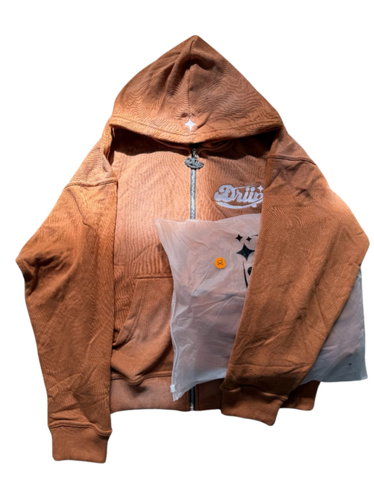 Brown Zip-up