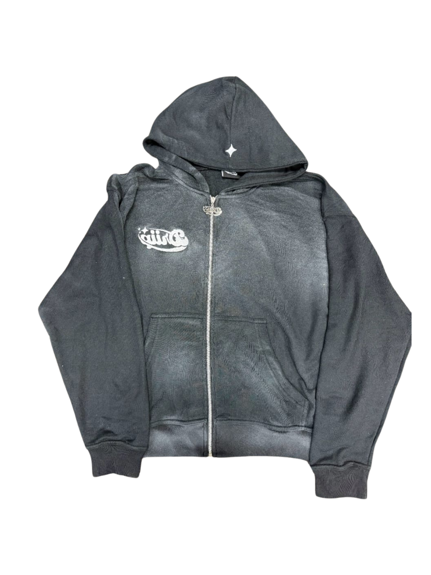 Black zip-up